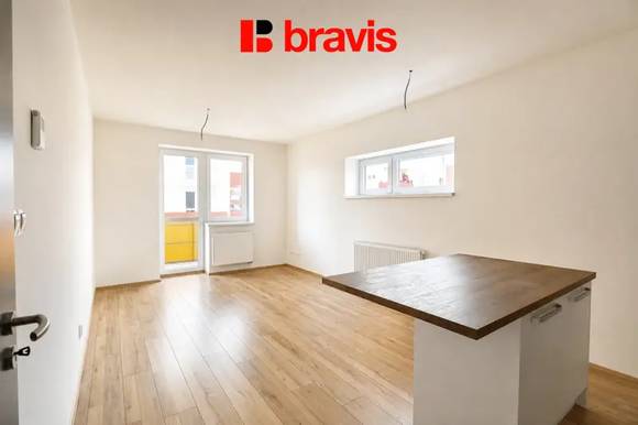 Pronájem bytu 2+kk, Brno - Kamechy, Novodvorská ulice, novostavba, terasa, sklep, klidná lokace