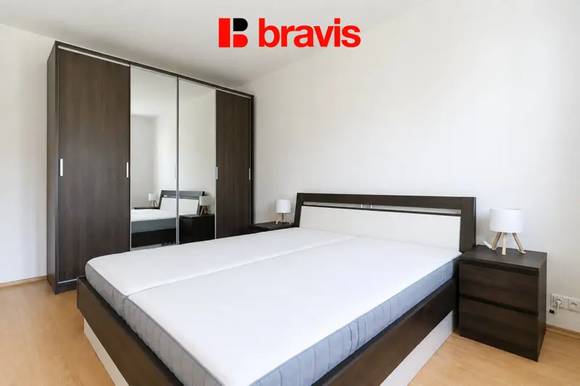 Pronájem bytu 3+kk, Brno - Řečkovice, Nachová ulice, částečně zařízený, balkon, sklep, žádaná lokalita