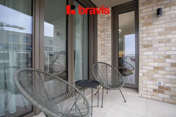 Pronájem bytu 2+kk, Pekárenský Dvůr, ul. Bratislavská, novostavba, garážové stání, balkon