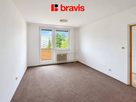 Pronájem bytu 1+1, Brno - Kohoutovice, Voříškova ul., balkon