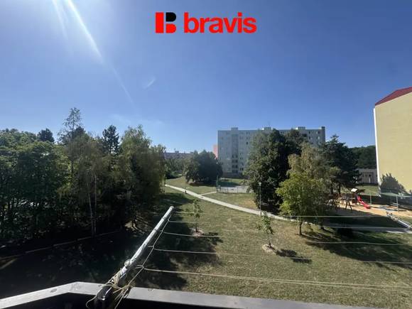 Pronájem bytu 1+1, Brno - Kohoutovice, Voříškova ul., balkon