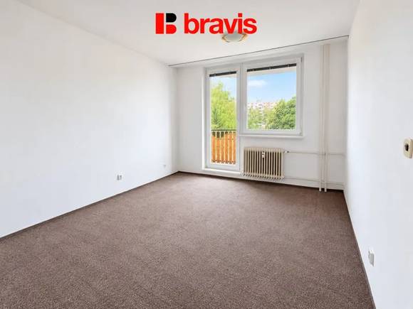 Pronájem bytu 1+1, Brno - Kohoutovice, Voříškova ul., balkon