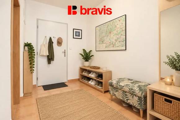 Pronájem prostorného bytu 1+kk se spací nikou, Brno - Staré Brno, ulice Vodní, balkon, kompletně zařízený