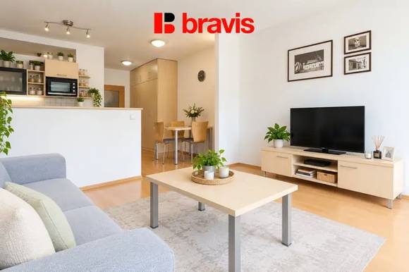 Pronájem prostorného bytu 1+kk se spací nikou, Brno - Staré Brno, ulice Vodní, balkon, kompletně zařízený