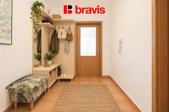 Pronájem prostorného bytu 1+kk se spací nikou, Brno - Staré Brno, ulice Vodní, balkon, kompletně zařízený