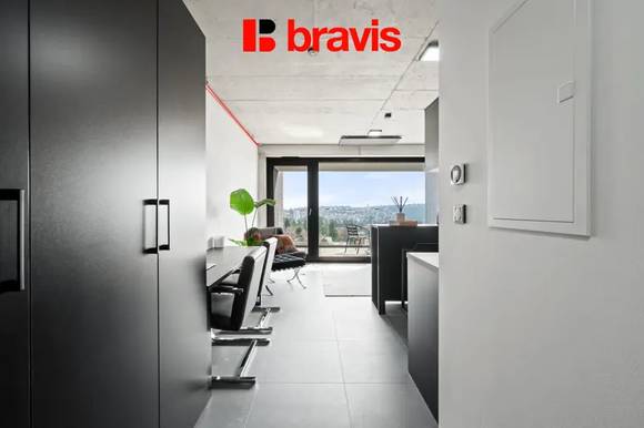 Pronájem 1+kk, Královopolská ul. Brno – Žabovřesky, zařízený, wifi v ceně