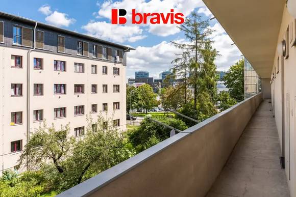 Pronájem moderního bytu 2+kk, ul. Dvorského, Brno - Štýřice, klimatizace, dobrá dostupnost v blízkosti Spielberk office
