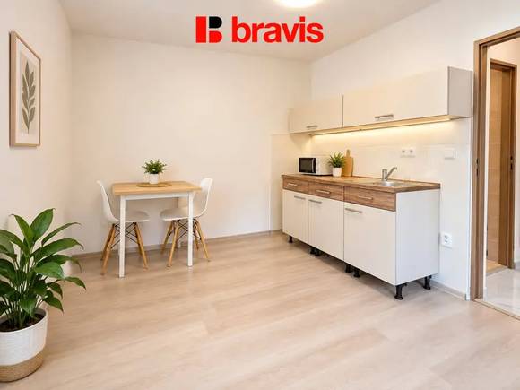 Pronájem útulného bytu 1+kk, Brno – Starý Lískovec, ul. Klobásova